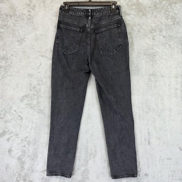 PacSun Mom Jean Jeans Womens 26 Black High Rise 100% Cotton Denim Pants - Picture 8 of 13
